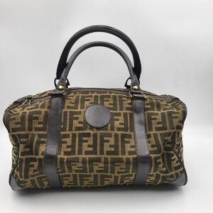 FENDI Zucca FF Canvas Boston 35 Bag..authentic..